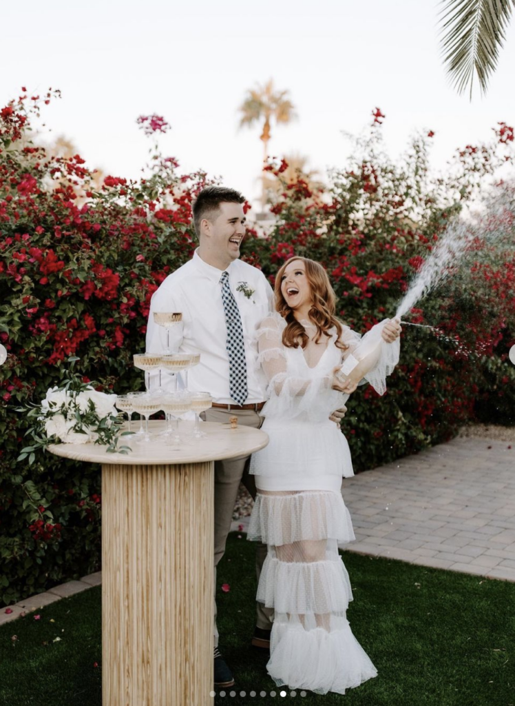 Backyard Pool Elopement Wedding in Scottsdale, Arizona